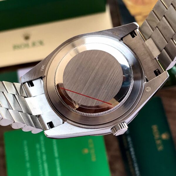 Rolex Day-Date Just 41 Silver Grey Dial & Silver Tone Chain Automatic Men’s Watch - Image 4