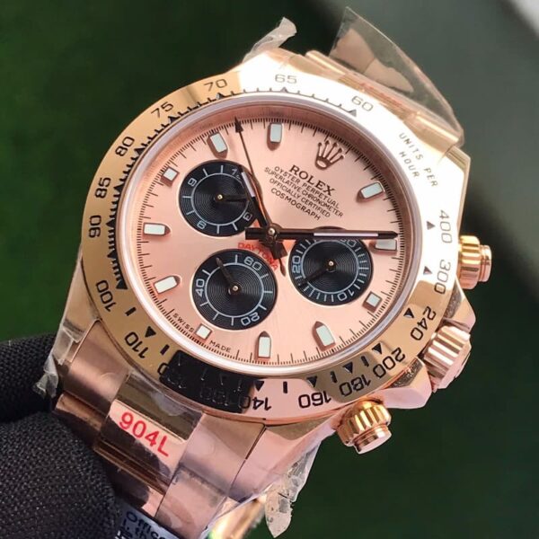 Rolex Cosmograph Panda Daytona Oystersteel Full Rosegold Men’s Watch Swiss ETA Machinery - Image 4