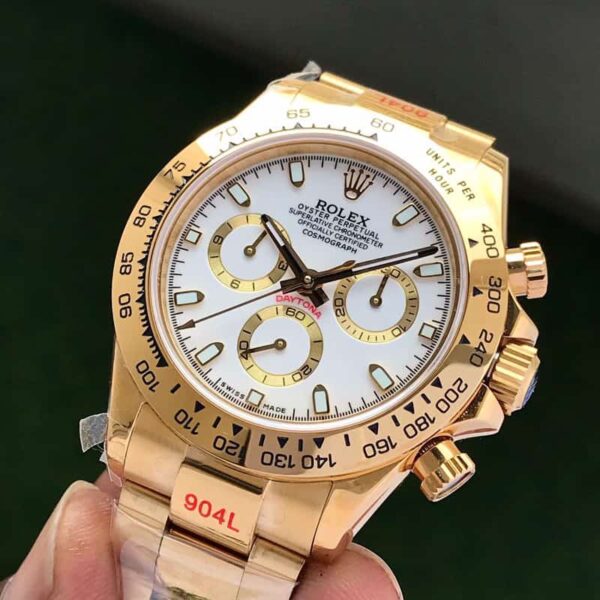 Rolex Cosmograph Daytona Oystersteel Full Gold Men's Watch Swiss ETA Machinery - Image 3