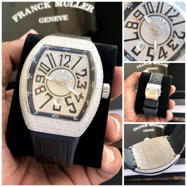 Franck Muller Vanguard Diamonds 43mm Swiss Automatic Machinery Mens Watch - Image 4