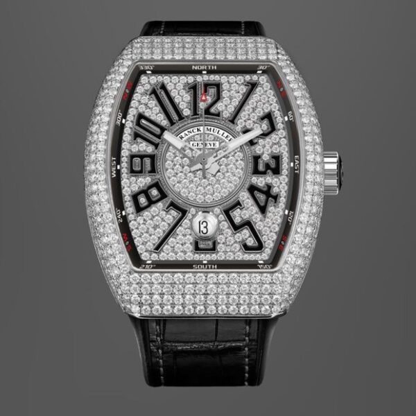 Franck Muller Vanguard Diamonds 43mm Swiss Automatic Machinery Mens Watch - Image 2