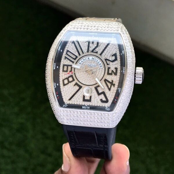 Franck Muller Vanguard Diamonds 43mm Swiss Automatic Machinery Mens Watch - Image 3