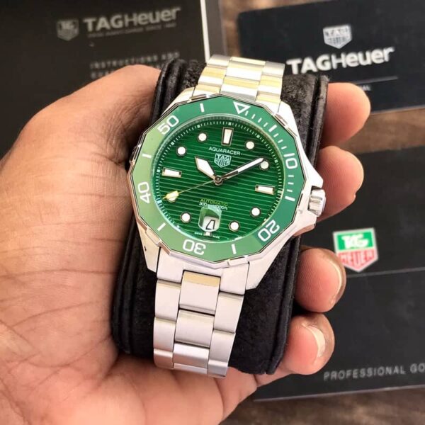 Tag Heuer Aquaracer Green Dial Japanese Master Quality Automatic Mens Watch