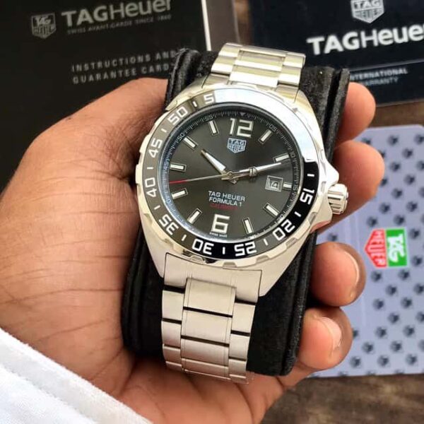 TAG Heuer Carerra Formula 1 Special Edition Re-Imagines Formula 1 Racing Grey Dial Automatic Mens Watch