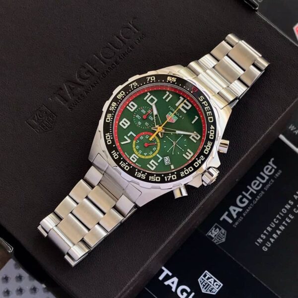 Tag Heuer X Red Bull Chronograph 43mm Stainless Steel Green Dial Japanese Master Quality Mens Watch - Image 3