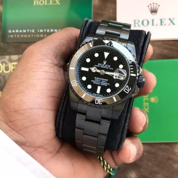 Rolex Submariner Full Black Stainless Steel Japanese Master Quality Mens Watch