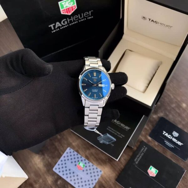 Tag Heuer Calibre 5 Stainless Steel Blue Dial Automatic Master Quality Mens Watch - Image 12