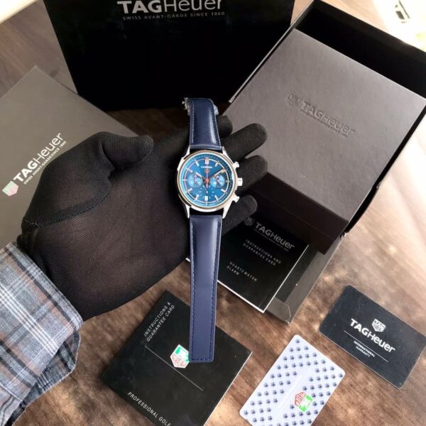 Tag Heuer Carrera Japanese Machinery Blue Dial Master Quality Mens Watch - Image 5