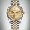 Rolex Date Just 41 Two Tone Gold Dial jubli Bracelet  Japanese Master Quality Automatic Men’s Watch - Image 2
