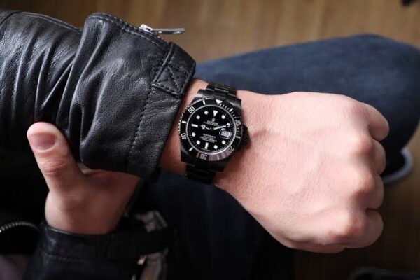 Rolex Submariner Full Black Stainless Steel Japanese Master Quality Mens Watch - Image 6