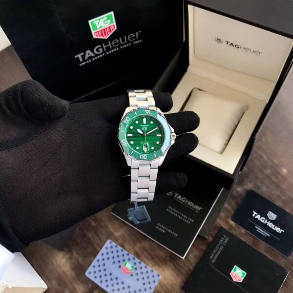 Tag Heuer Aquaracer Green Dial Japanese Master Quality Automatic Mens Watch - Image 6