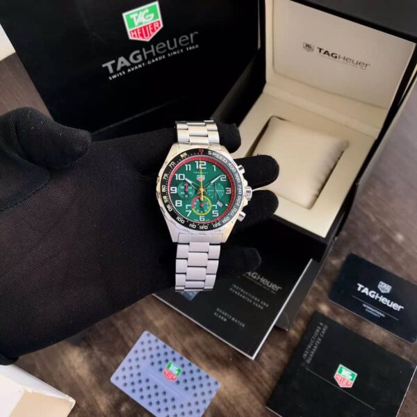 Tag Heuer X Red Bull Chronograph 43mm Stainless Steel Green Dial Japanese Master Quality Mens Watch - Image 5