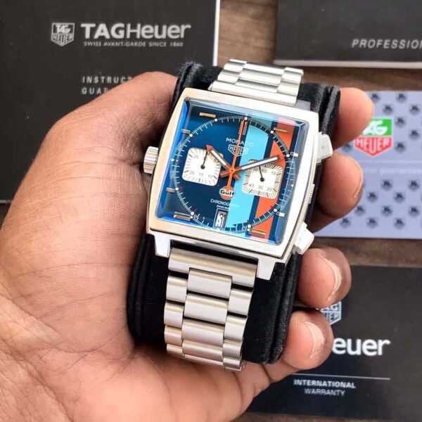 TAG Heuer Carerra Monaco Special Edition Re-Imagines Stainless Steel Mens Watch