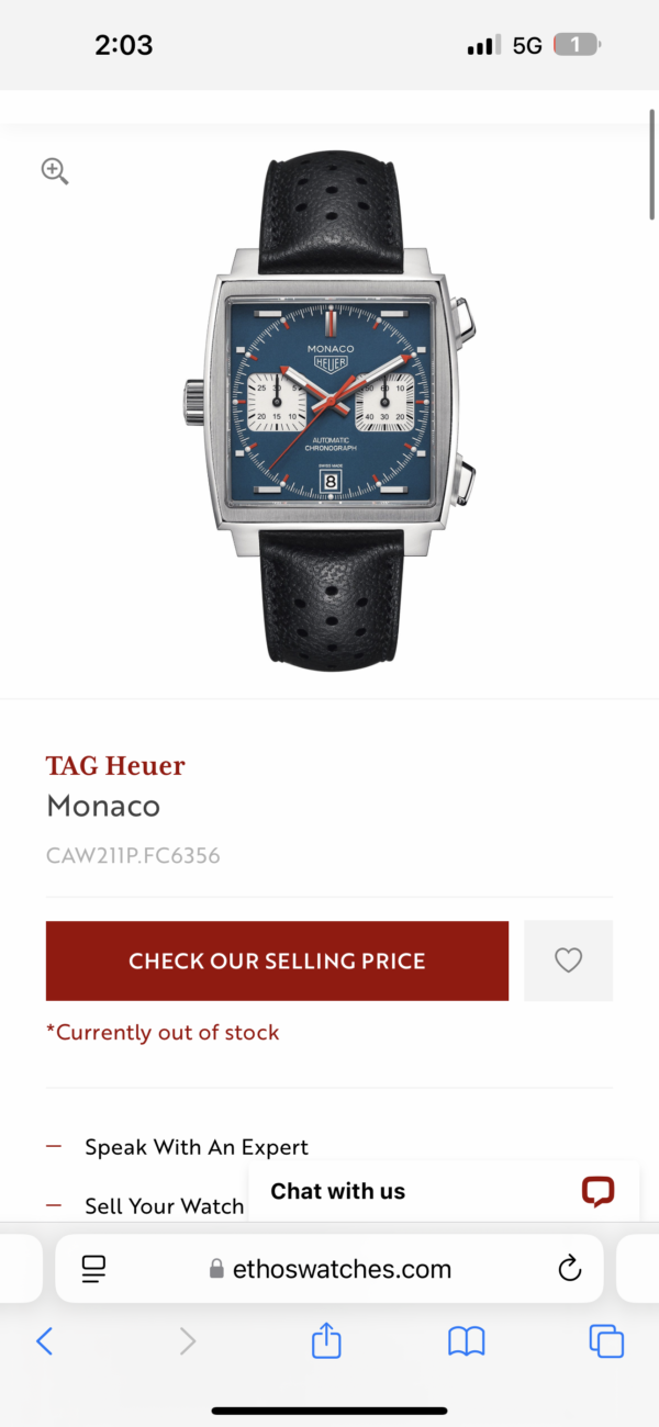 TAG Heuer Carerra Monaco Special Edition Re-Imagines Japanese Quartz Mens Watch - Image 2