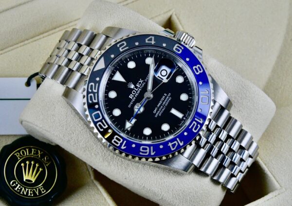 Rolex GMT Matser || Batman Limited Edition Silver Blue Japanese Automatic Master Quality Mens Watch - Image 7