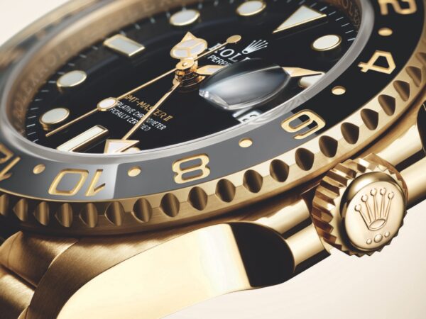 Rolex GMT-Master II With Black Ceramic Bezel Full Gold Tone & Black Dial Japanese Automatic Master Quality Mens Watch - Image 6