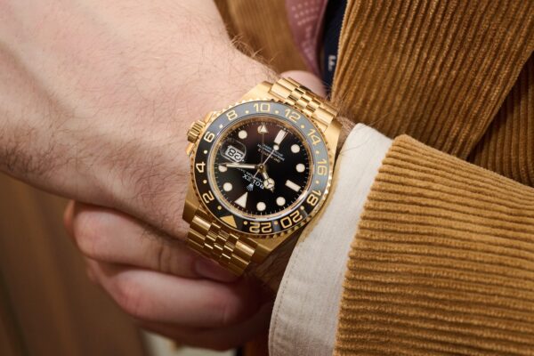 Rolex GMT-Master II With Black Ceramic Bezel Full Gold Tone & Black Dial Japanese Automatic Master Quality Mens Watch - Image 4