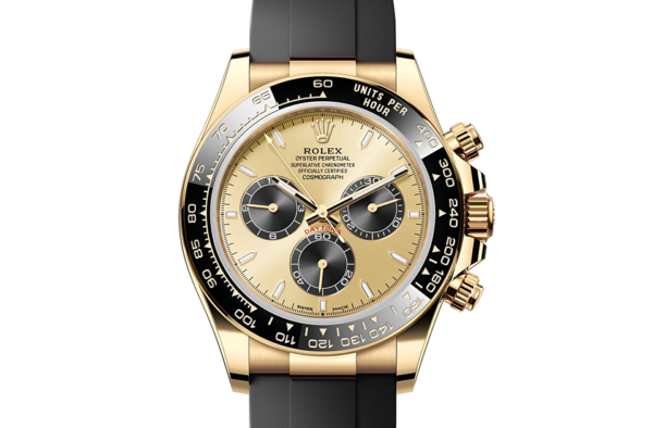 Rolex Daytona Cosmographs Yellow Gold Dial & Black Rubber Strap Japanese Master Quality Automatic Men’s Watch - Image 7