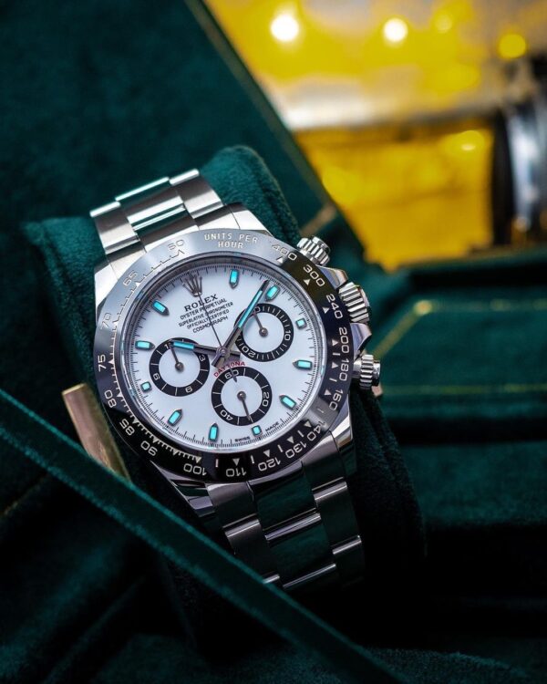 Rolex Daytona Panda Stainless Steel White Dial Japanese Master Quality Automatic Men’s Watch - Image 5