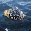 Rolex Submariner Stainless Steel Full Gold & Black Dial Japanese Automatic Master Quality Men’s Watch - Image 6