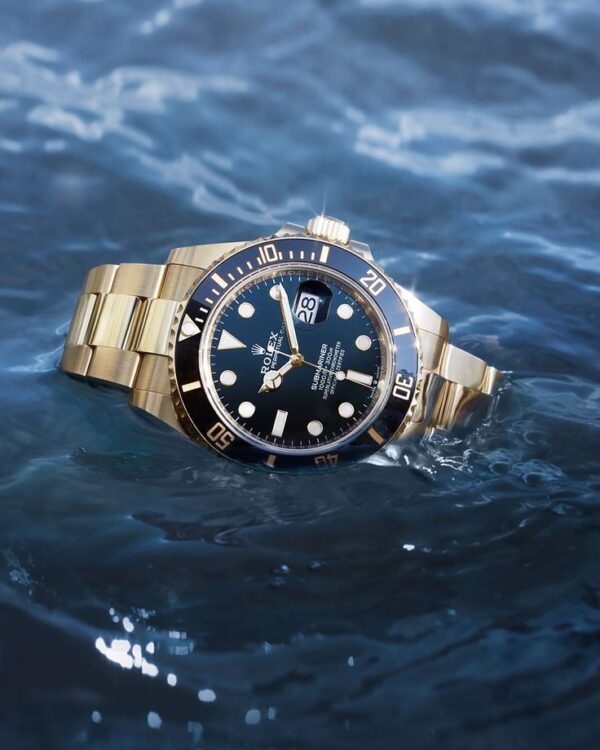 Rolex Submariner Stainless Steel Full Gold & Black Dial Japanese Automatic Master Quality Men’s Watch - Image 6