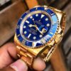 Rolex Submariner Full Gold & Blue Dial Japanese Master Quality Automatic Men’s Watch - Image 5