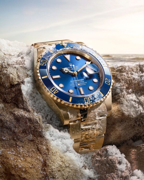 Rolex Submariner Full Gold & Blue Dial Japanese Master Quality Automatic Men’s Watch - Image 8