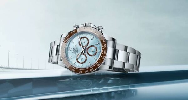 Rolex Daytona Cosmograph Stainless Steel Sky Blue Dial Japanese Master Quality Mens Watch - Image 8