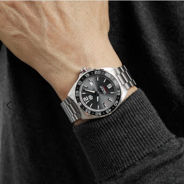 TAG Heuer Carerra Formula 1 Special Edition Re-Imagines Formula 1 Racing Grey Dial Automatic Mens Watch - Image 5