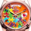 Rolex Day-Date Puzzle Dial Swiss Automatic Mens Watch - Image 2