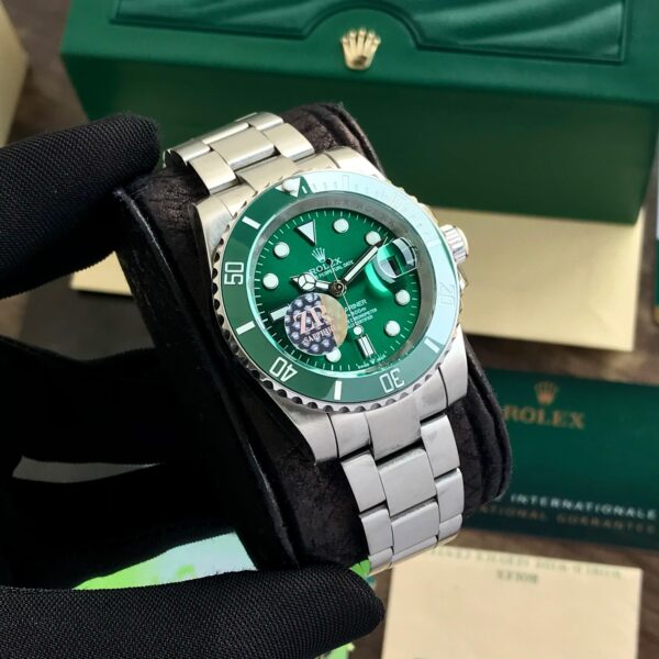 Rolex Submariner Hulk Limited Edition Silver Tone Green Dial Japanese Master Quality Automatic Men’s Watch - Image 6