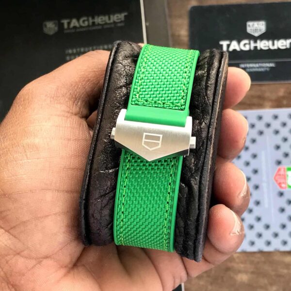 Tag Heuer Monaco Chronographs Japanese Quality Green Edition Mens Watch - Image 7