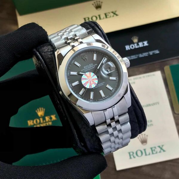 Rolex Date Just 41 Grey Dial Japanese Automatic Mens Watch - Image 3