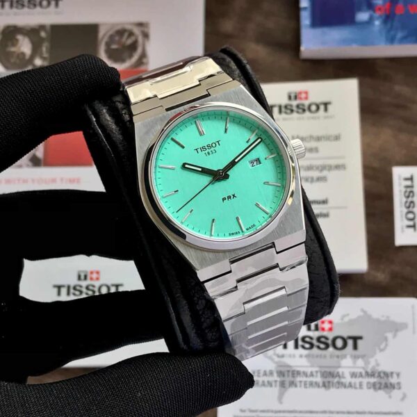 Tissot PRX T-Classic Tiffany Mint Japanese Quartz Movement Stainless Steel Watch - Image 4