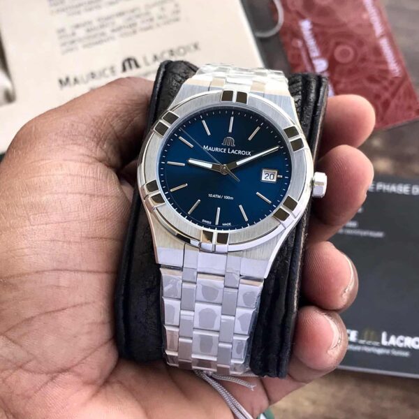 Maurice Lacroix Aikon Quartz 40mm Authentic Stainless Steel Blue Dial