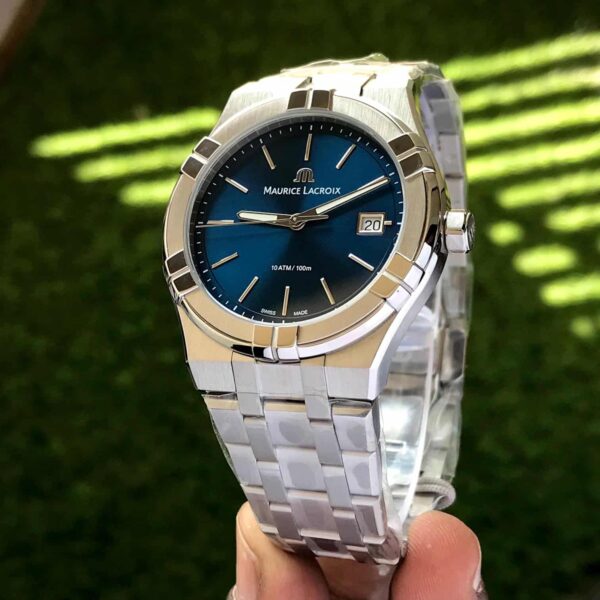 Maurice Lacroix Aikon Quartz 40mm Authentic Stainless Steel Blue Dial - Image 3