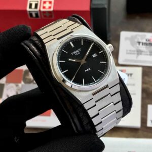 Tissot PRX T-Classic Stainless Steel Black Dial Japanese Quartz Mens Watch