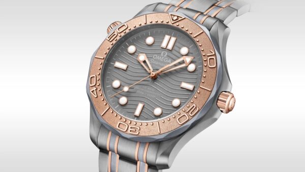 OMEGA Seamaster CoAxial Automatic Grey Dial Grey Matte Finish Men's Watch - Image 4