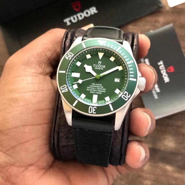 Tudor Pelagos Japanese Automatic Green Dial Mens Watch