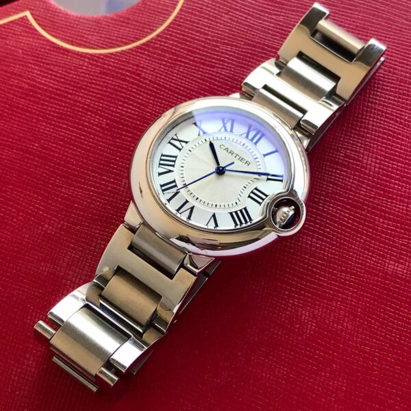 Cartier Ballon Bleu Stainless Steel Watch 36mm Automatic Men's Watch - Image 4