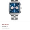 Tag Heuer Monaco Japanese Stainless Steel Blue Dial Mens Watch - Image 2