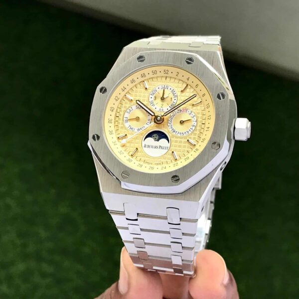 Audemars Piguet Royal Oak Perpetual Calendar Yellow Dial Limited Edition Automatic Mens Watch - Image 2