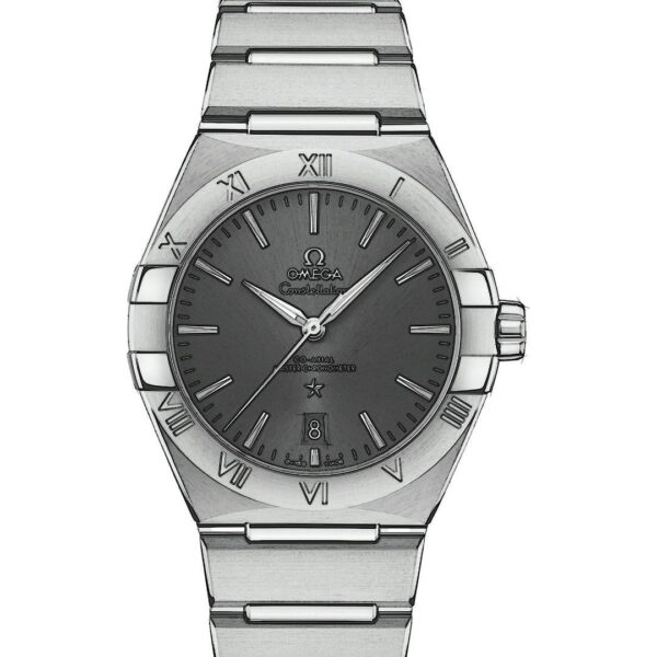 Omega Co-Axial Constellation Grey Dial Japanese Automatic Mens Watch - Image 2