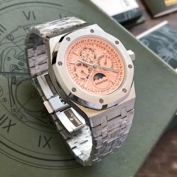 Audemars Piguet Royal Oak Perpetual Calendar Salmon Dial Automatic Men’s Watch - Image 4