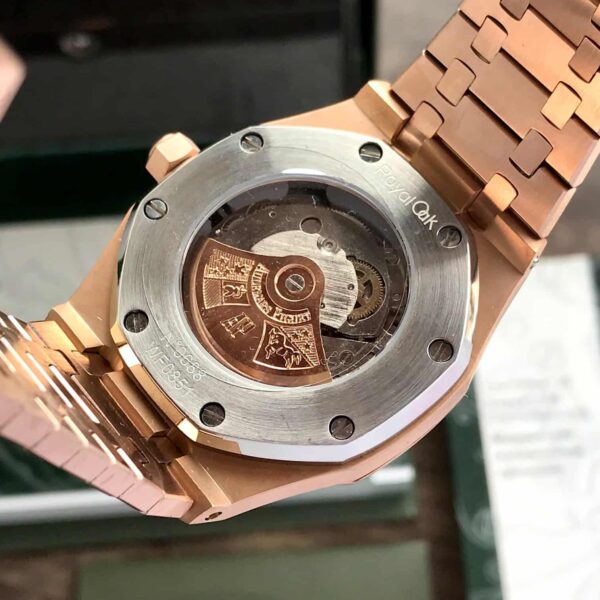 Audemars Piguet Royal Oak Offshore Rosegold Blue Dial Automatic Back Open Premium Men’s Watch - Image 7