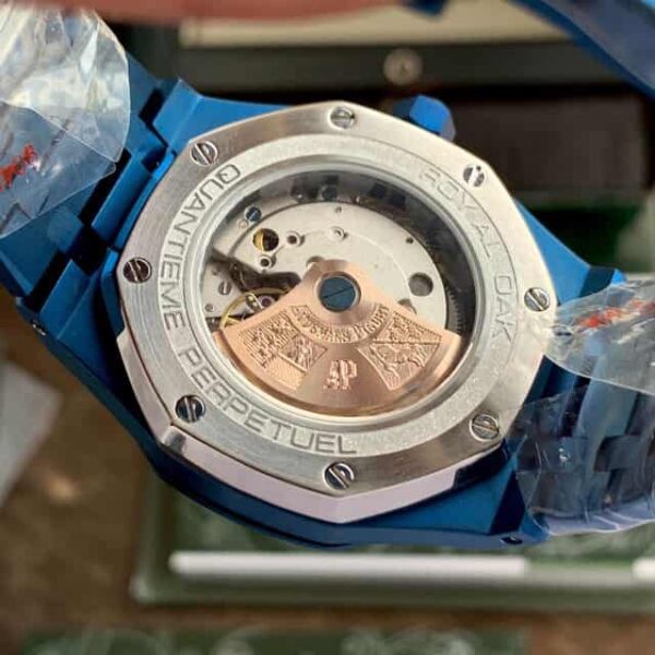 Audemars Piguet's New Royal Oak Perpetual Calendar watch Blue Dial Automatic Mens Watch - Image 9