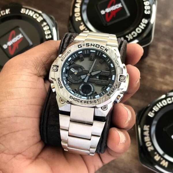 Casio Gshock G-Steel GST-B400 Stainless Steel Grey Dial Men’s Watch