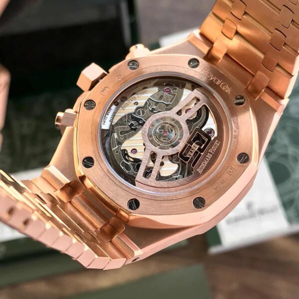 Audemars Piguet Royal Oak 50th Anniversary Chronograph’s Rosegold Green Dial Swiss ETA - Image 8