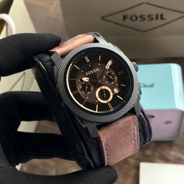 Fossil FS5251 Japanese Brown Dial & Brown Leather Strap Men’s Watch - Image 4