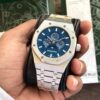 Audemars Piguet Royal Oak 41 Perpetual Calendar Ultra-Thin Silver Blue Dial Automatic Mens Watch